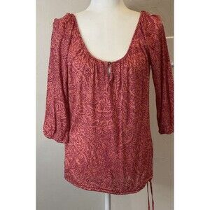 Lucky Brand peasant top size Medium B919